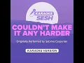 Couldn't Make It Any Harder (Originally Performed by Sabrina Carpenter) (Karaoke Version)