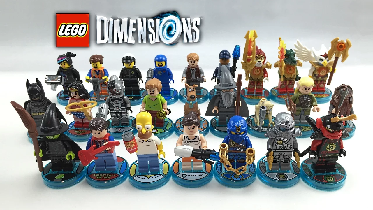 A comparison between the graphics and details difference when playing the game LEGO Dimensions on ei. 
