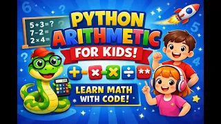 Python Lecture 7 Arithmetic Operations for Kids Easy Python Math for Beginners