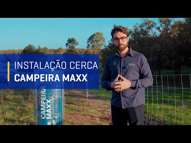 Vídeo do produto - Cerca Pronta Campeira MAXX - Malha 22x10cm - Fios de Aço 2,50mm - 650kgf - 100m