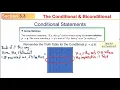 MATH 110 Sec 3 3 The Conditional and Biconditional F2020