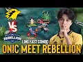 ONIC ESPORTS MEET REBELLION IN RANK GAME | LING FAST COMBO