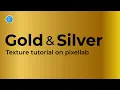 Gold and silver texture tutorial on pixellab smartphone