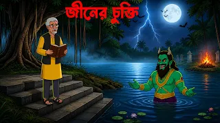 জীনের চুক্তি | Bangla Bhuter Golpo | Bengali Village Ghost Story | bhuter cartoon