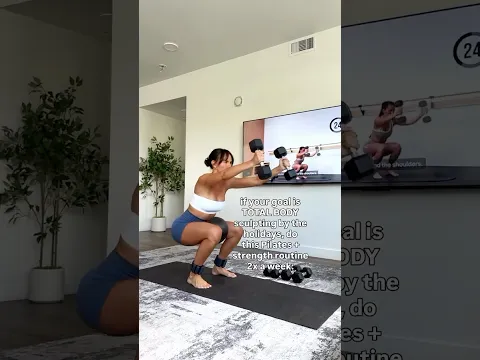 TOTAL BODY SCULPT 🔥#pilates #pilatesworkout #womenworkout