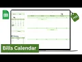 How to Create a Bills Calendar Dynamic Calendar in Google Sheets Free Template