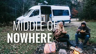 New England Road Trip in the Fall… by Camper Van! Wild Camp in the White Mountains