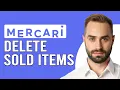 How To Delete Sold Items On Mercari How To Remove Sold Items On Mercari