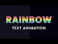 CSS Rainbow Text Animation CSS Text Effect