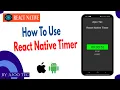How To Use React Native Timer in Hindi