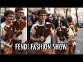 Hunter Doohan and Fielder Jewett Husband made a public appearance at Fendi even show in Milan