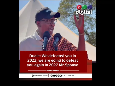 Duale to Uhuru: We defeated you in 2022, we are going to defeat you again in 2027 Mr.Sponsor