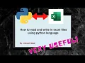 read and write to excel in python xlrd and openpyxl