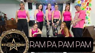 Download RAMPAPAMPAM | KRZ DANCE REMIX | DANCE FITNESS | ZUMBA | MSTAR DANCE WORKOUT WITH J\u0026A DANCE WORKOUT MP3