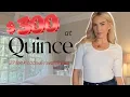 QUINCE HAUL REVIEW CREATING A CAPSULE WARDROBE