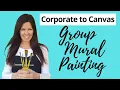 Team Building Activity Group Mural Painting