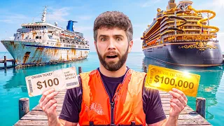 SIDEMEN $100,000 vs $100 CRUISE HOLIDAY
