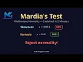Mardia s Test Multivariate Normality Check Explained in 2 Minutes