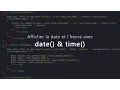 Tutoriel PHP Gerer les dates en PHP
