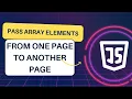 How To Pass Variables One Page To Next Page string