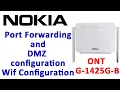 Nokia G 1425G B ONT router configuration