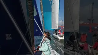 Downwind Leg – Galveston Bay – Texas Sailing