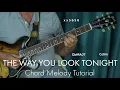 Download Lagu The way you look tonight guitar lesson / chord melody with chords and fingering