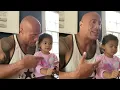 Download Lagu The Rock Awesome Rap With His Daughter Tia | Dwayne Johnson
