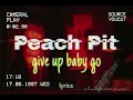 Peach Pit - Give Up Baby Go lyrics sub español