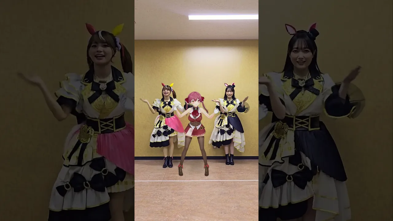 【ウマ娘×マリン船長コラボ】めにしゅき♡ラッシュっしゅ踊ってみた🐎💘#shorts #dance