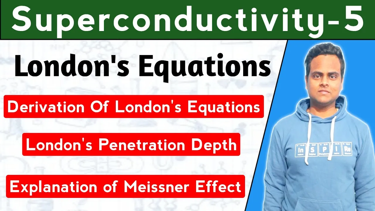 London's Equations | Explanation Of Meissner Effect | London Penetration Depth