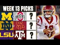 College Football Week 13 Betting EXPERT PICKS for Saturday s TOP GAMES I CBS Sports