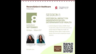 آشتی در مراقبت های بهداشتی تأثیرات تاریخی بر عوامل اجتماعی بومی تعیین کننده سلامت 