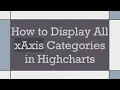 How to Display All xAxis Categories in Highcharts