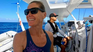 Not our best video but we surf 18 knots and break some stuff on the boat.