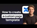 How to Create a Custom Page Template in Confluence Step by Step