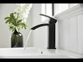 How to Install a Bathroom Faucet Single Hole MAX Faucets Waterfall Faucet Guide