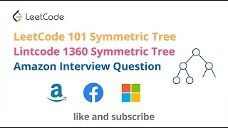 LeetCode 101 Symmetric Tree - Lintcode 1360 Symmetric Tree