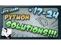 Let s Learn Python SOLUTIONS - 24