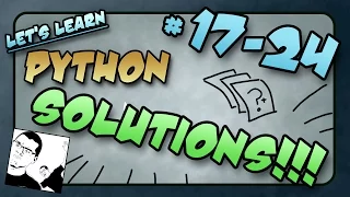 Let s Learn Python SOLUTIONS - 24