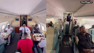 Chakula alichotumia Diamond akiwa kwenye Private Jet kuelekea Rwanda chaibua Gumzo mtandaoni
