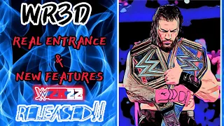 wr3d 2k22 mod with moves taunts real themes updated roaster realistic graphics download link