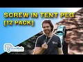 The Last Tent Peg You ll Buy - Alloy Screw In Pegs with 17mm Drive head