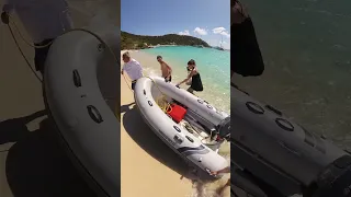 Beach at Soggy Dollar Bar in the BVI