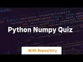 python numpy quiz