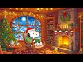 Snoopy’s Fireplace Library Lofi 🔥 Cozy Lofi Beats for Relaxation 📖 Holiday Vibes with Christmas Lofi