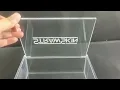 clear acrylic box with lid