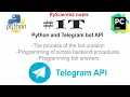 Python and Telegram bot API - bot creation tutorial with Telebot library