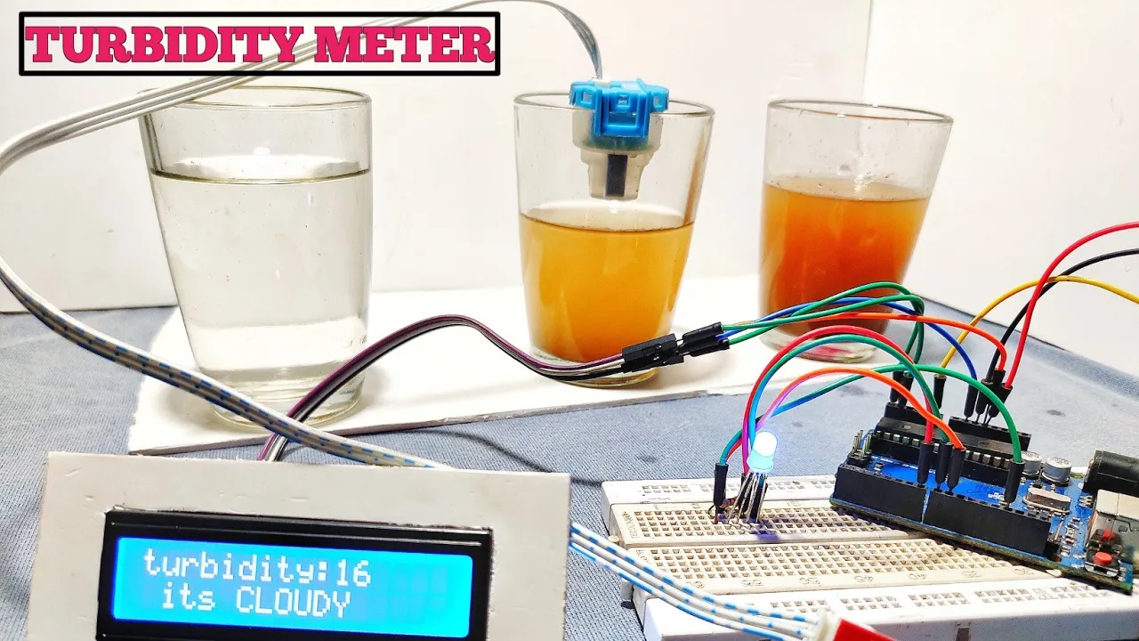 How to interface turbidity module with arduino \| complete tutorial \| DIY Turbidity meter