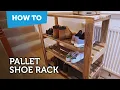 Build a DIY pallet shoe rack